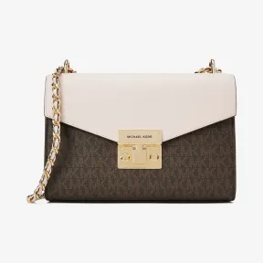 迈克高仕/Michael Kors  Rose 中号老花拼色单肩包 35T0GXOL2B648