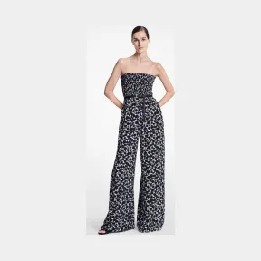迈克高仕/Michael Kors 抽褶花卉真丝乔其纱连身裤 418AKU708A-0018