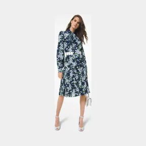 迈克高仕/Michael Kors Daisy 真丝双绉褶裥衬衫裙 424AKQ724A-0436