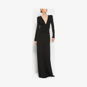 迈克高仕/Michael Kors 褶饰弹力哑光平纹针织礼服 426AKI065-0001