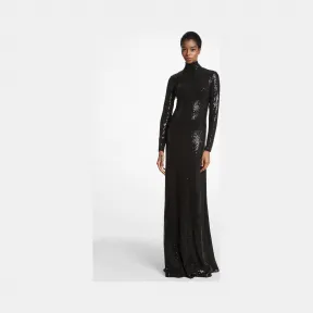迈克高仕/Michael Kors 手工刺绣亮片弹力平纹针织礼服 440RKT561A-0001
