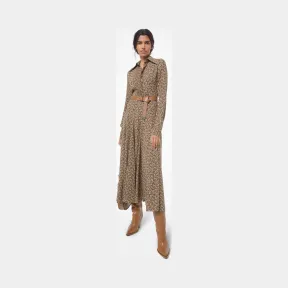 迈克高仕/Michael Kors 花卉佩斯利真丝乔其纱衬衫裙 449PKR104A-0230