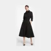 迈克高仕/Michael Kors 弹力有机棉府绸衬衫裙 458PKU526-0001