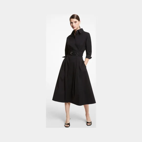迈克高仕/Michael Kors 弹力有机棉府绸衬衫裙 458PKU526-0001