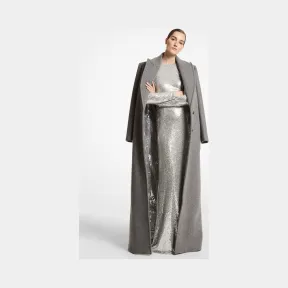 迈克高仕/Michael Kors 羊毛 Melton 亮片衬里长款大衣 508CKT534A-0704