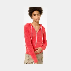 迈克高仕/Michael Kors 棉质和羊绒毛圈布拉链连帽衫 648AKM964-0817