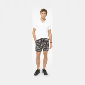 迈克高仕/Michael Kors 棕榈叶弹力棉短裤 CS1300721U-0001
