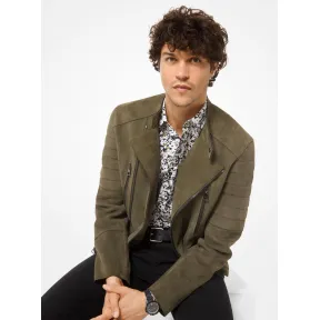 迈克高仕/Michael Kors 绒面机车夹克 CS98CBZ67M310