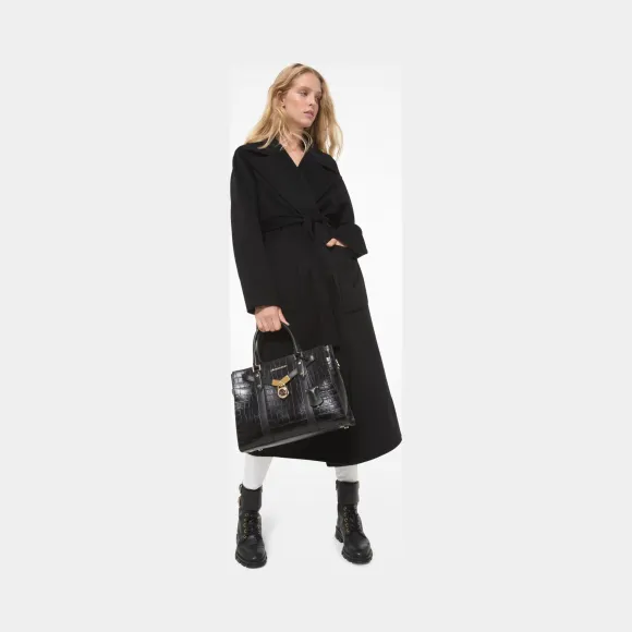 迈克高仕/Michael Kors 双面羊毛混纺长袍 MF02J7PGBX-0001