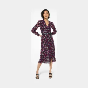 迈克高仕/Michael Kors 碎花乔其纱衬衫裙 MF08Y46FCR-0512