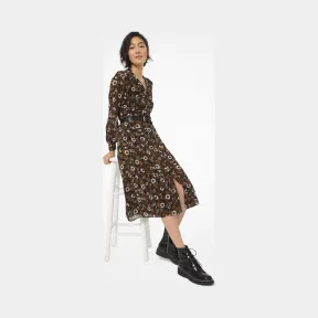 迈克高仕/Michael Kors 碎花乔其纱衬衫裙 MF08Y46FCR-1220