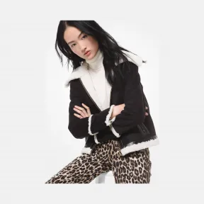 迈克高仕/Michael Kors 女士 拼色飞行员夹克 MF92B25C9F128