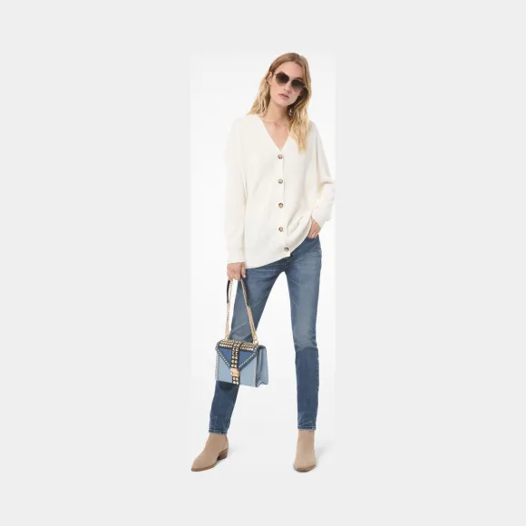 迈克高仕/Michael Kors 羊毛和棉混纺开衫 MF96K96CHM-0110