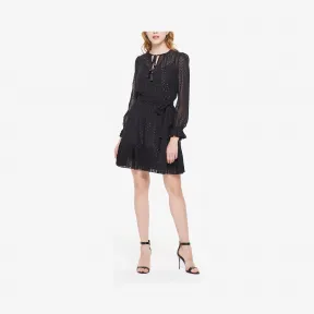 迈克高仕/Michael Kors 女士 波点设计蕾丝雪纺裙 MF98Z7L7YH001