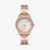 迈克高仕/Michael Kors 迷你 Liliane Pav 玫瑰金色心形手表 MK4597-0622