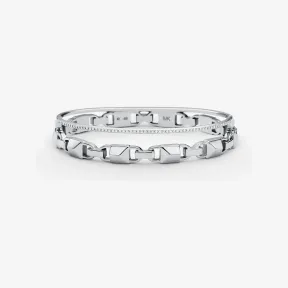 迈克高仕/Michael Kors Mercer Link 链式银色手镯 MKC1001040