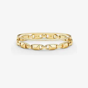 迈克高仕/Michael Kors Mercer Link 链式金色手镯 MKC1001710