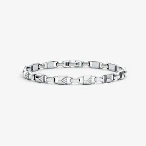 迈克高仕/Michael Kors Mercer Link 银色手链 MKC1004040