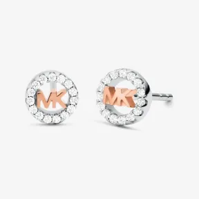 迈克高仕/Michael Kors 镀贵金属 925 纯银密钉徽标吊饰耳钉 MKC1508AN-0991