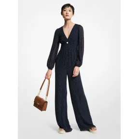 迈克高仕/Michael Kors 波点乔其纱连身裤 MS18009259-6840