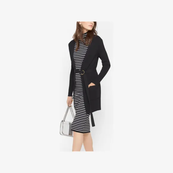 迈克高仕/Michael Kors 长袖束带针织开衫 MS76N7X5ZV001
