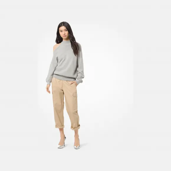迈克高仕/Michael Kors 长袖圆领露肩上衣 MS96NW44VE036