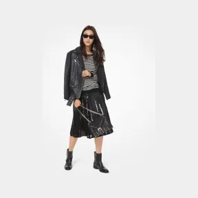 迈克高仕/Michael Kors 经典皮质机车夹克 MU92J0K2A3001