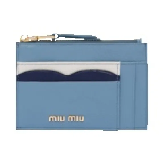 缪缪/Miu Miu Madras 彩色皮革卡夹 5MC446-2BC2-F0879