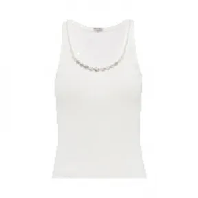 缪缪/Miu Miu 刺绣罗纹针织背心 MJT644-1ZF6-F0009