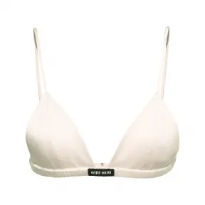 缪缪/Miu Miu 象牙色 缎面文胸 RG9456-1254-F0304