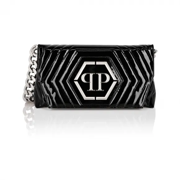 菲利普·普莱因/Philipp Plein 漆皮小号单肩包宝石 119424-02-4-0