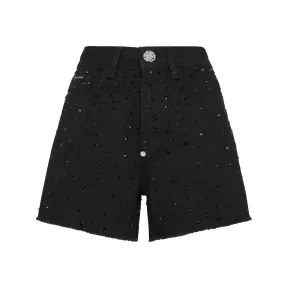 菲利普·普莱因/Philipp Plein 牛仔热裤水晶雨 SACC-WDT2349-PDE004N-02NH