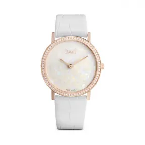伯爵/Piaget ALTIPLANO系列 手动机械 18k玫瑰金镶钻 女表 G0A42174