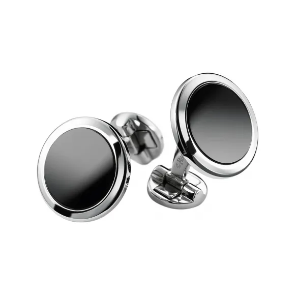 伯爵/Piaget 缟玛瑙白金袖扣-珠宝 G31A2800