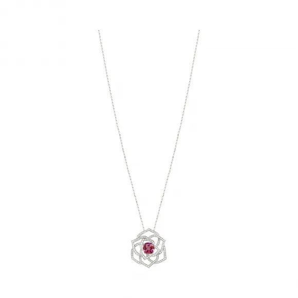 伯爵/Piaget 白金粉红色碧玺钻石坠饰G33U0982