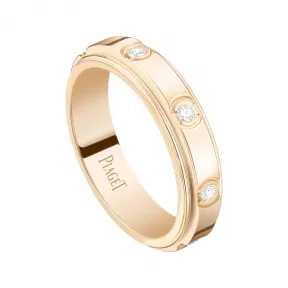伯爵/Piaget 玫瑰金钻石戒指 奢华珠宝G34P2N00