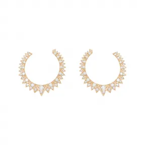 伯爵/Piaget 玫瑰金钻石耳环G38L1D00