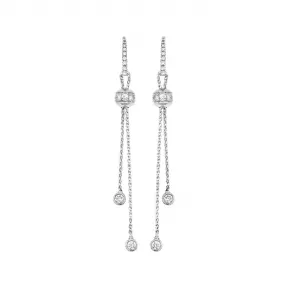 伯爵/Piaget 白金镶钻耳环 - 高级珠宝G38PZ400