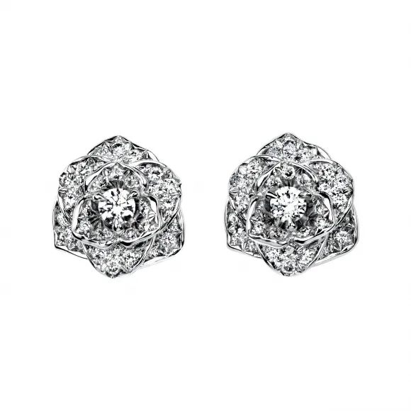 伯爵/Piaget 白金钻石耳环-珠宝 G38U0048