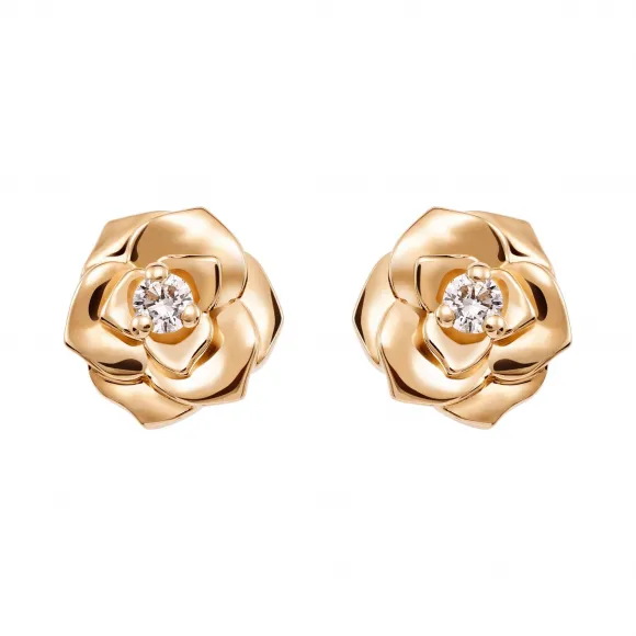 伯爵/Piaget 玫瑰金钻石耳环-珠宝 G38U0074