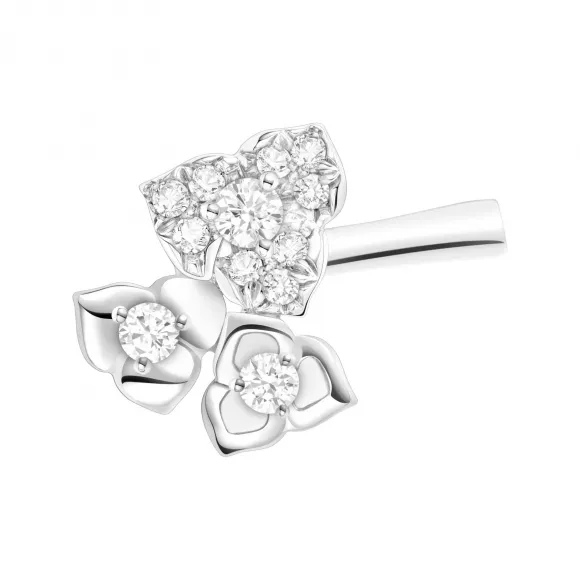 伯爵/Piaget 白金钻石耳夹 - 高级珠宝 G38U0089