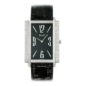 伯爵/Piaget LIMELIGHT系列 手动机械 18k白金镶钻 男表 GOA28083