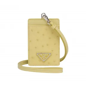 普拉达/Prada 鸵鸟皮证章夹 1MC007-2DUC-F0MMM