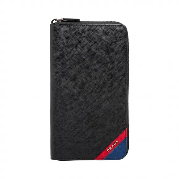 普拉达/Prada  黑色 牛皮 钱包 2ML188-2EGO-F0VE3