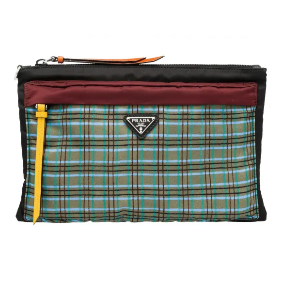 普拉达/Prada 水绿色格子花纹  小包 2NH007 2BUM F0LBR