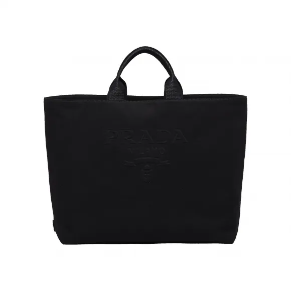 普拉达/Prada 斜纹布托特包 2VG081-2DXI-F0002-V-OOO