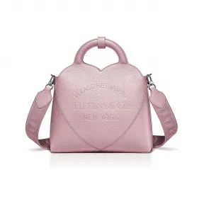 蒂芙尼/Tiffany Tiffany™ 系列水晶粉色皮革小号托特包