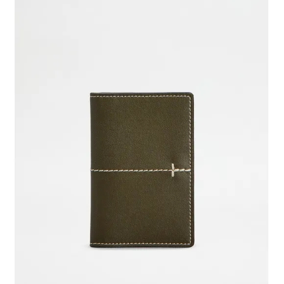 托德斯/Tod's Man GREEN Credit Card Holder in Leather XAMIMPFA200SNRPZ7O29