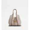 托德斯/Tod's 女人 灰色 T Timeless 迷你皮革购物手袋 XBWTSBA9100Q8EB220