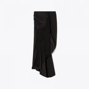 汤丽柏琦/Tory Burch 雪纺流苏棉府绸裹身裙 86848-001